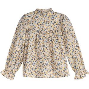 Maison Me Lyla Top, White Ditsy Flower